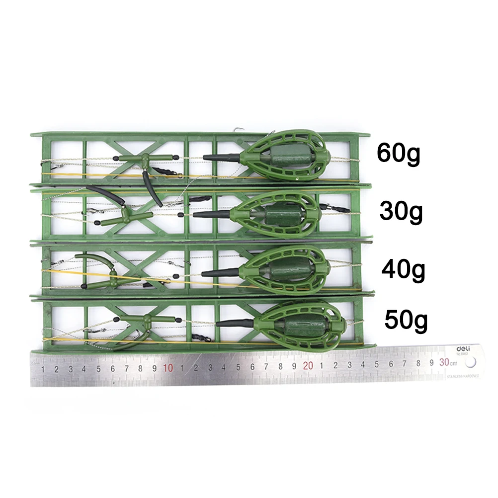 30 г, 40 г, 50 г, 60 г Карп Фидер для сома рыболовные аксессуары рыболовная клетка для приманки рыболовный крючок