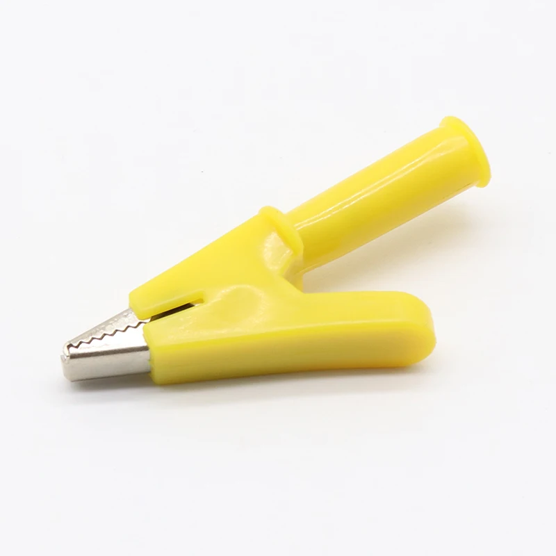 2PCS 380V 20A Crocodile Alligator Clips Safety Test folders For 4mm Banana Plugs, alligator clips