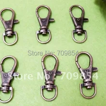 500 шт/партия крепкая Античная бронзовая шарнирная застежка-Омар 38 мм/брелок/ювелирные изделия