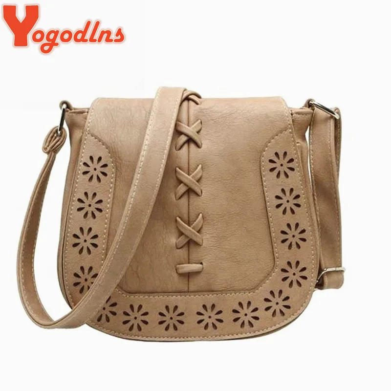 High Quality Women 's Handbag Spanish Brand New 2017 hollow out Crossbody Bags Women Leather Handbags Shoulder Small bag