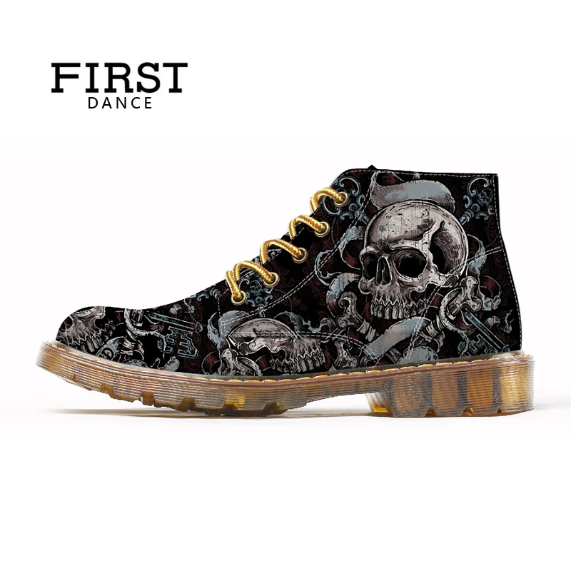 Sprint Primeira Mens Catton Dança style2 Martins Sapatas Do Botas Esqueleto Homem Crânio Preto De Tornozelo Catton Sapatos Agradável Style1 Moda style3 style1 style2 Oxfords Para Warm Catton style3 style4 Catton style4 Impressão Homens rqrwH