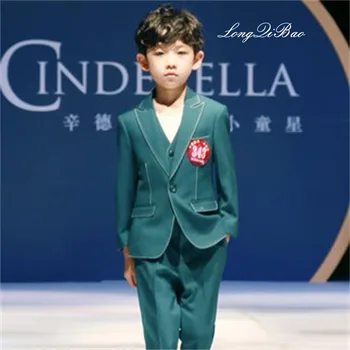 

Children's suit three-piece boy suit big boy Korean version of the suit small suit vest jacket boy dress