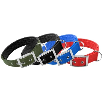 

High Quality Soft Liner Nylon Padded Dog Pet Collars Neck Protection Safe Collar For Small Medium Large Dogs New