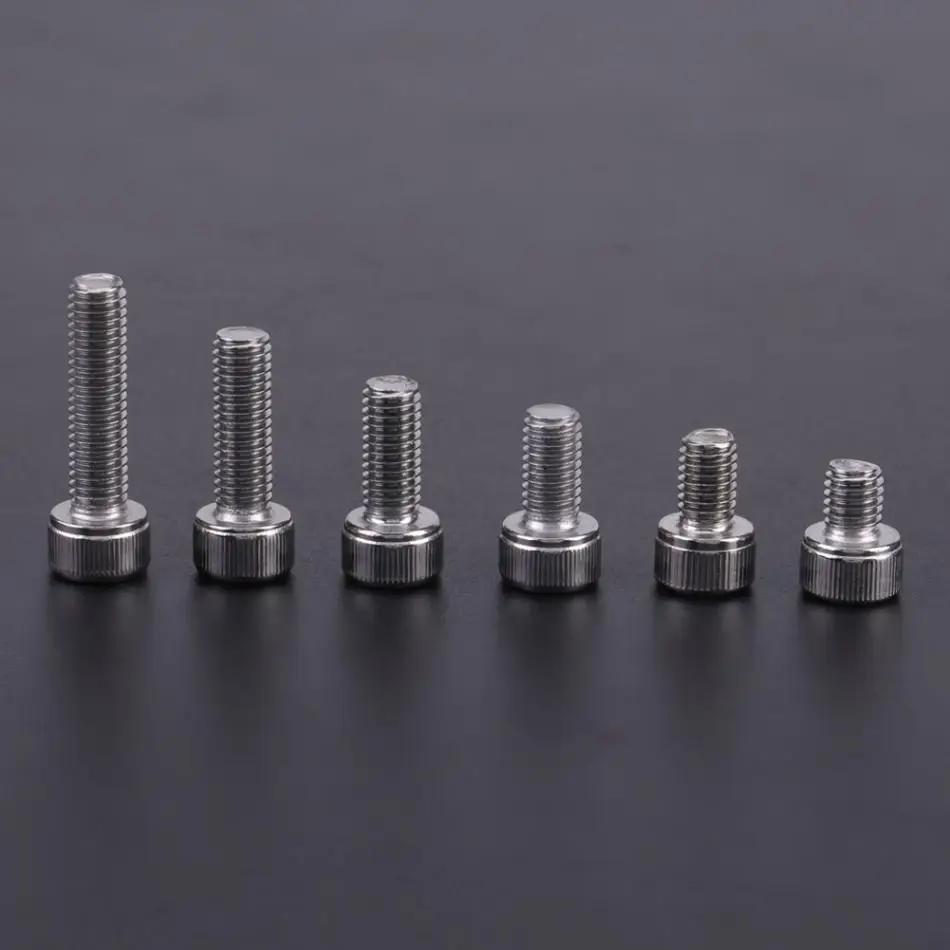 60 шт./компл. M5 Нержавеющая сталь Шестигранная винты Кепки головы ...
