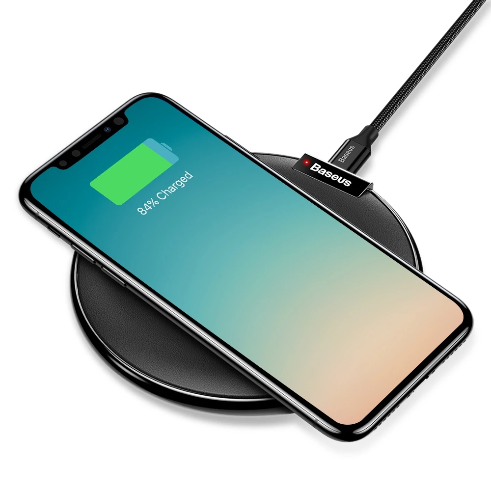 Baseus iX Qi Wireless Fast Charger for iPhone 8 / 8 Plus / X Wireless Charger Charging Device