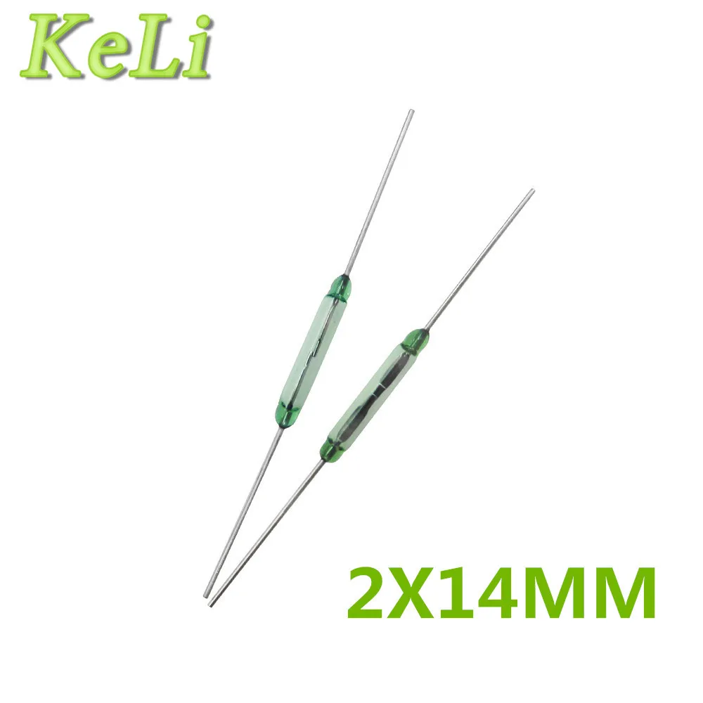 

HAILANGNIAO HAILANGNIAO 50PCS/LOT Reed Switch 2X14MM GLASS Green N/O Low Voltage Current 100% NEW ORIGINAL