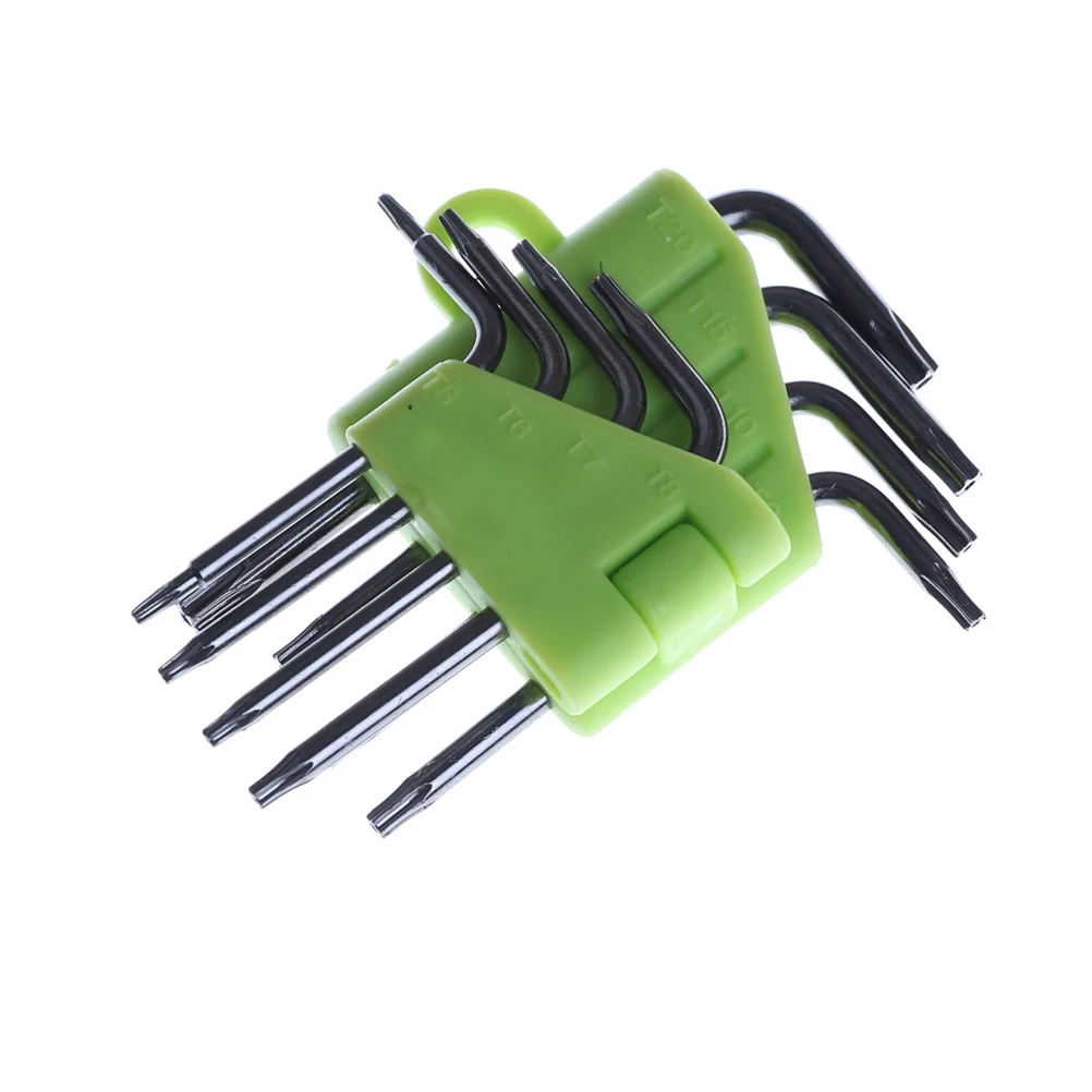 HELTC 8 in 1 Mini Torx Screwdriver Set T5 T6 T7 T8 T9 T10 T15 T20 Repair Tools Set Torx Screwdriver Repair Wrench Kit