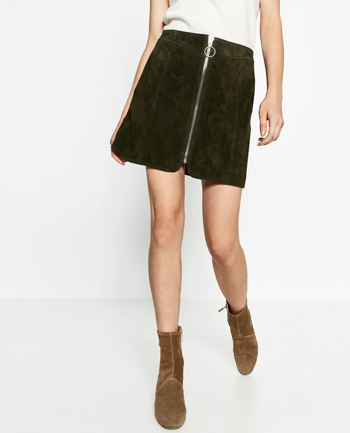 zwart suede rokje zwart suede rokje