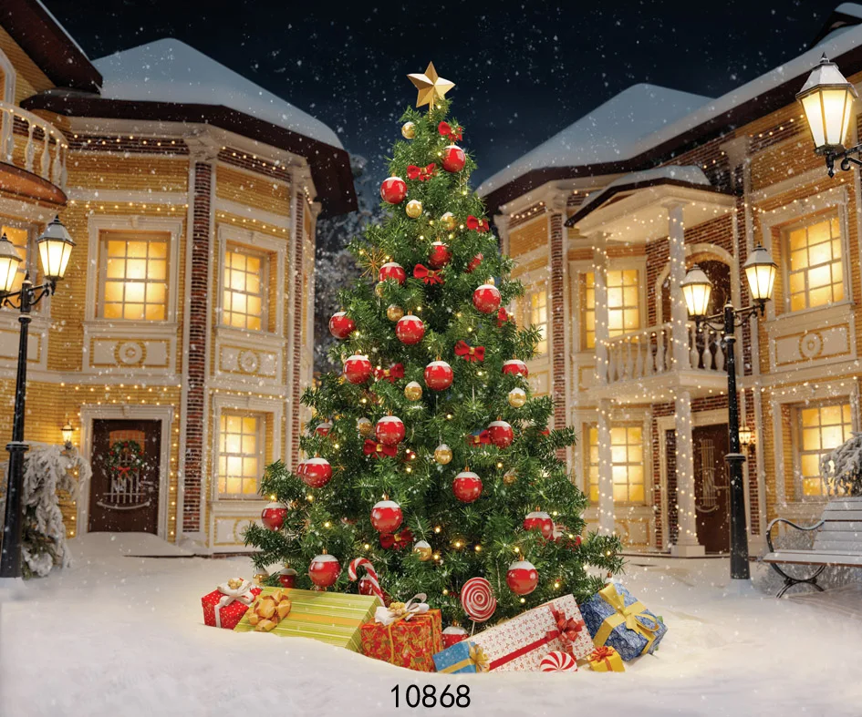 SJOLOON Рождественские фоны для фотосъемки Рождественская елка фон для фотосъемки снег фото фон для фотостудии виниловые фоны
