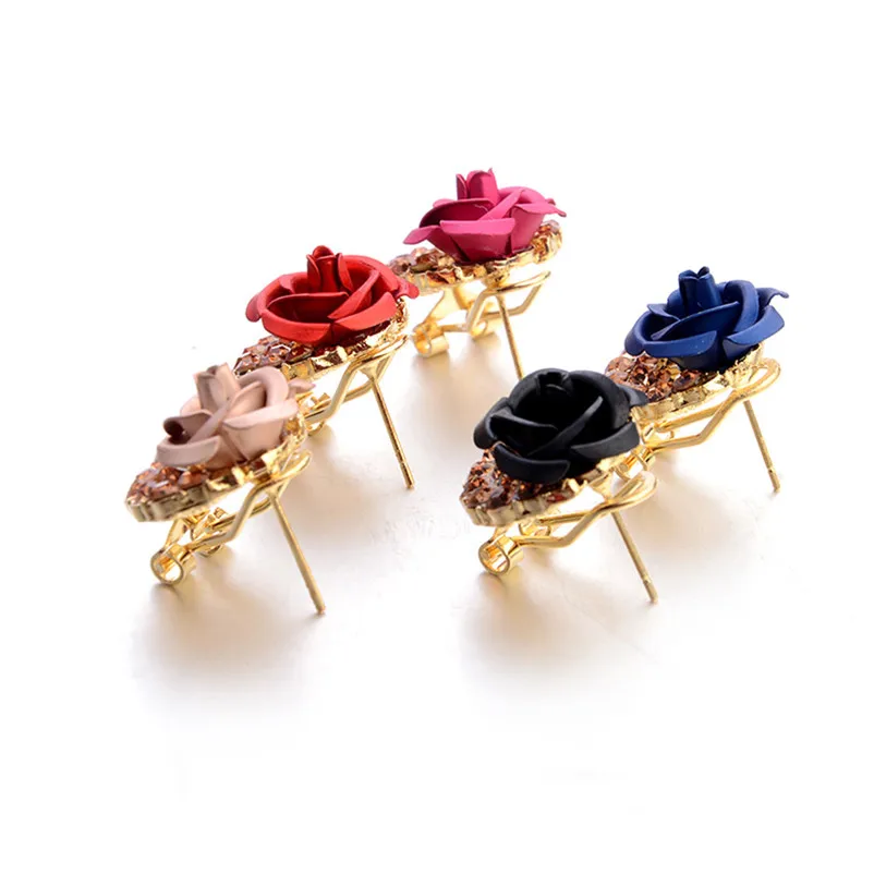 2018 Fashion earrings for women Bohemia Flower Rhinestone  Earrings For Women Summer Style Jewelry Brincos Bijoux Femme J06#N (7)
