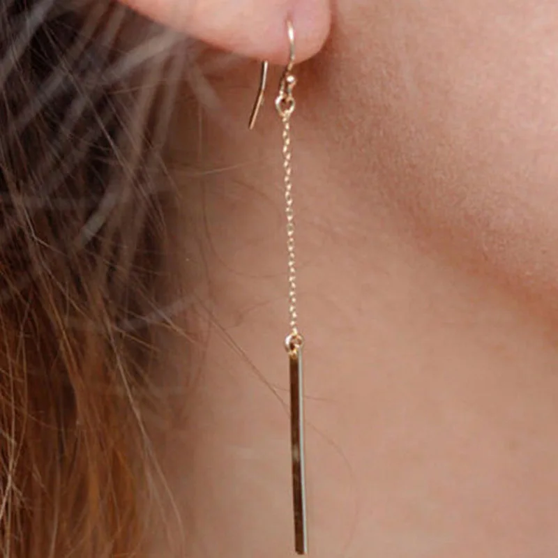 

Simple Chain Long Earrings For Women Jewelry Pendant Drop Earrings Tassel Fashion Oorbellen Pendientes Mujer Moda