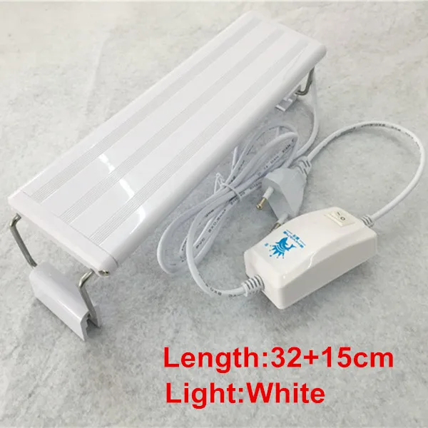 3W4W/6 W/8 W/10 W Светодиодный расширяемый аквариумный свет освещение для выращивания растений водное растительное освещение водонепроницаемая лампа для аквариума - Цвет: XY-30N White