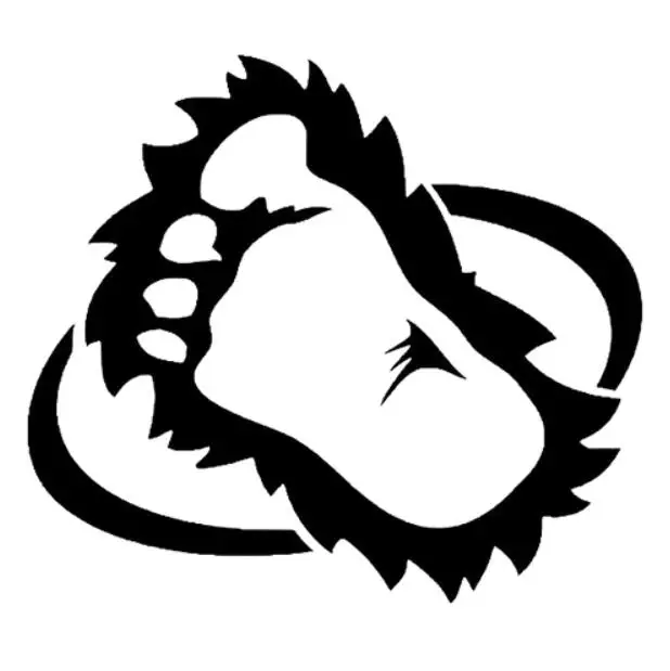 

Черный/белый Арт Bigfoot высечка виниловая Автомобильная наклейка водонепроницаемый съемный кузов Машины окно Декор наклейки на заднее лобовое стекло L136