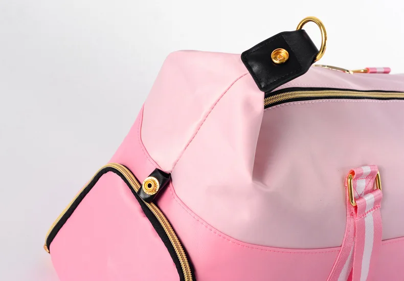 Wobag Для женщин Водонепроницаемый полиэстер вещевой мешок ручной Чемодан дорожная сумка для Для женщин розовый путешествия плечевые сумки, дорожные сумки
