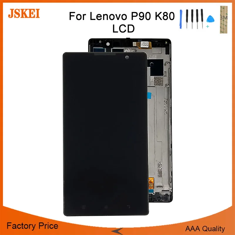 5 дюймов 1920x1080 Для Lenovo K80 K80M P90 ЖК-дисплей кодирующий преобразователь сенсорного