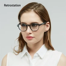 Retrostation Ретро женские очки оправа винтажные круглые прозрачные линзы очки для женщин очки от близорукости по рецепту рамки с коробкой