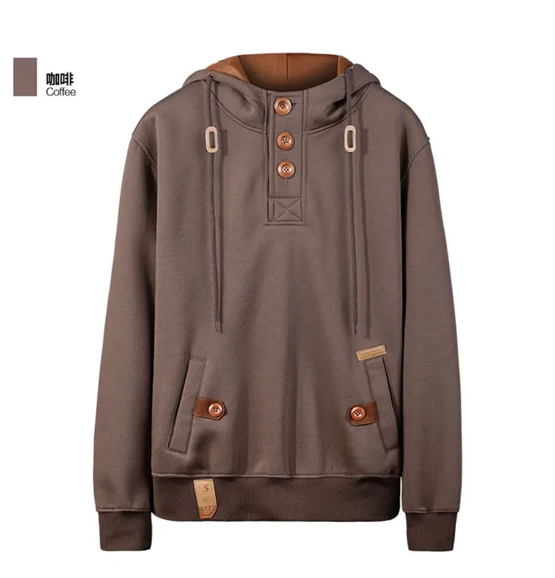 5Colors Men Sweatshirts Pullover Autumn Spring Hooded Tops Casual Male Hoodies Men Streetwear Muls Brand Jumpers M-3XL 2019 New 12