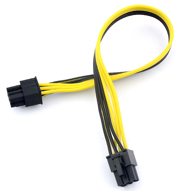 Graphics Video Card Miner Mining Wire 18AWG 1PCS PCI-E PCIE PCI-Express 6P Male to 6Pin Male DIY Power Cable BTC Extended