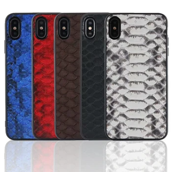 

For IPhone XR Case Luxury Genuine Leather Case for IPhone X Python Skin Back Cover for IPhone XS Max XR Fundas Capa Python Skin