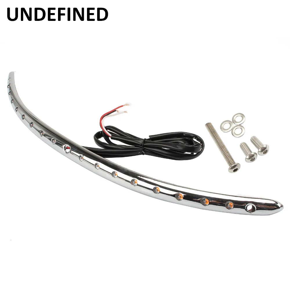 

Motorcycle Windshield Trim Deflector LED Turn Signal Light for Harley Touring Electra Street Glide Tri Glide 2014-2018 UNDEFINED