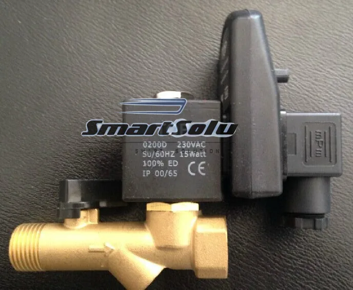 

Free Shipping 1/2'' Compressor Auto Drain Timer Valve Solenoid EDV-15T, electrical drainer valve, solenoid valve with timer