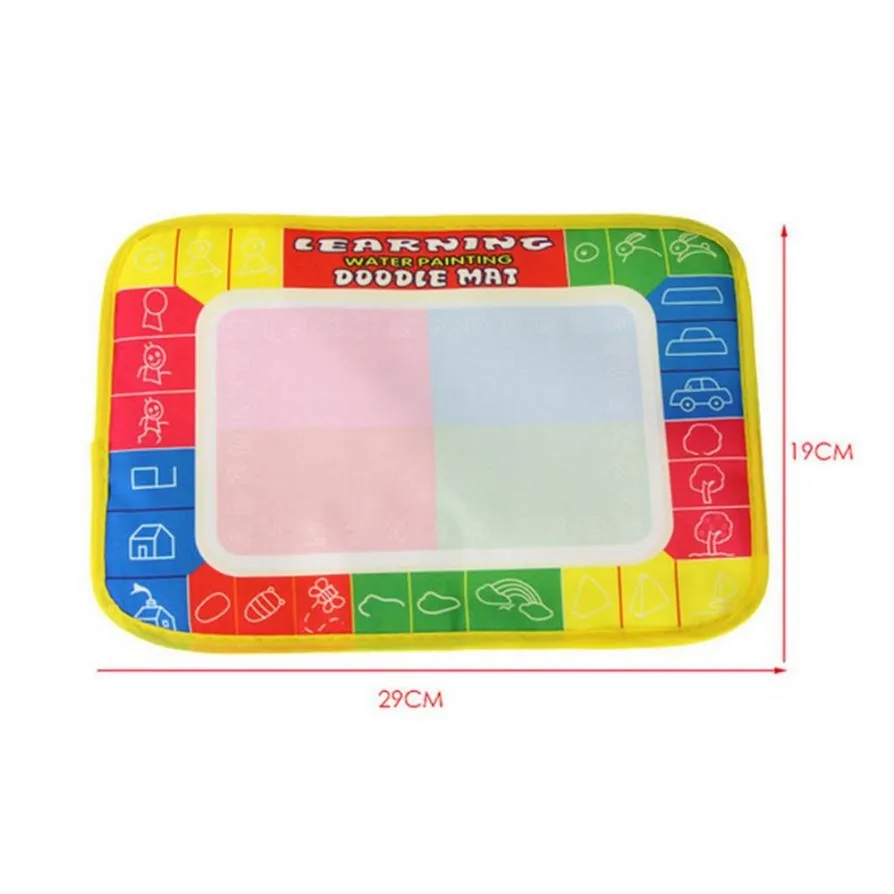 Мини коврик для рисования воды 29x19 см игрушки детей Aquadoodle и 1 волшебная