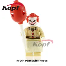 Single Sale KF964 Super Hereos The Clown Pennywise Redux Classic Mr Kentucky Bricks Building Blocks Christmas