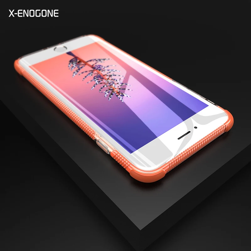 X-ENOGONE противоударный чехол для iPhone 7 8 6 Plus Heavy Duty Защита прозрачный силиконовый х