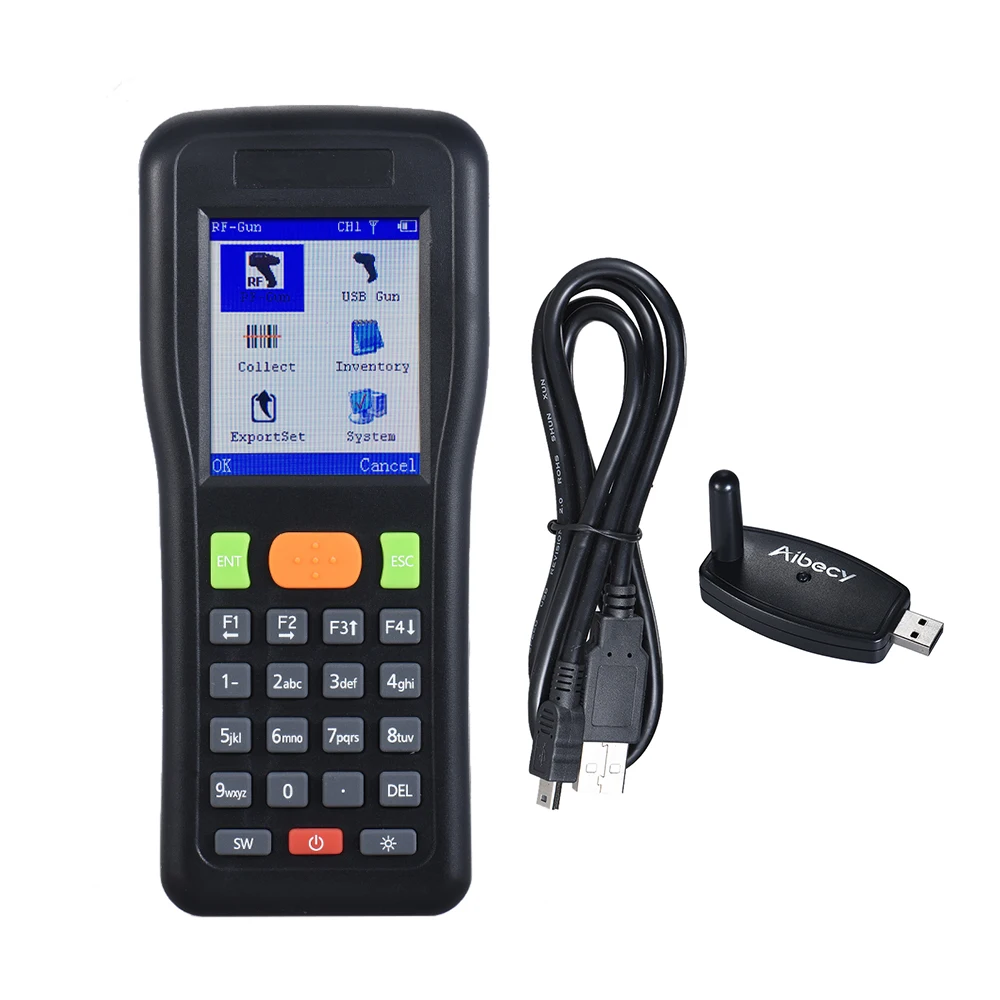 

Aibecy LM3306 Bar Code Scanning Instrument Handheld Inventory Data Terminal Collector Wireless & Wired Barcode Scanner PDT 1D