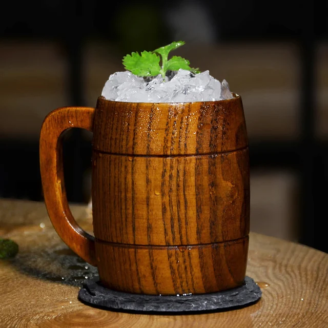 balmydays wooden beer mug