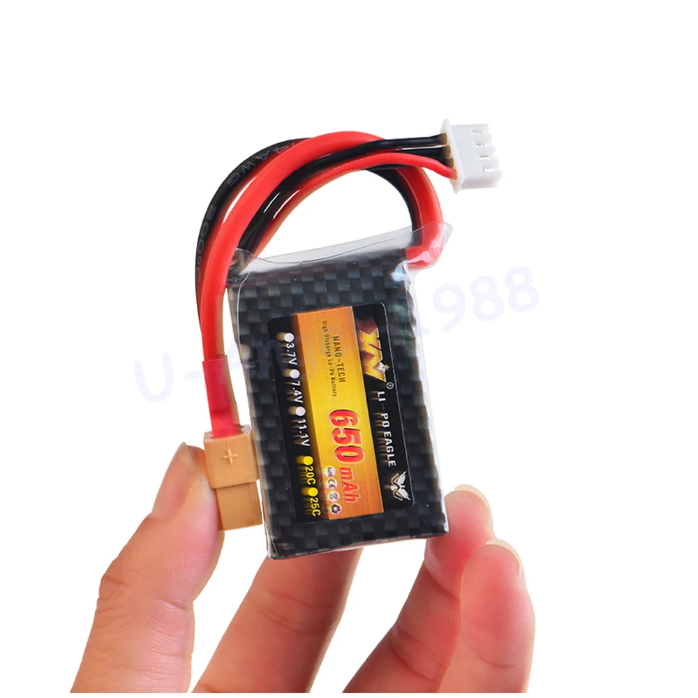 Оптовая продажа 1 шт. Rc Lipo батарея 11 v 650MAH 25c 3S для Nine Eagle 250 mini с фиксированным крылом