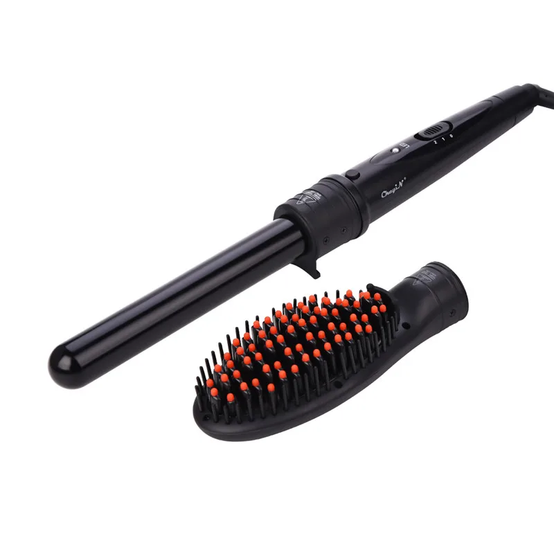 

2 In 1 Hair Curler with Temperature Adjusted Hot Air Brush for Hair Styling Dual Voltage 45