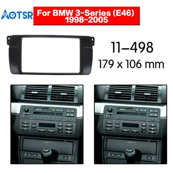 

2 Din Car Stereo Radio Fascia Panel Plate Frame CD Dashboard Panel Audio Frame for BMW 3-Series E46 1998-2005 Car Accessorie kit