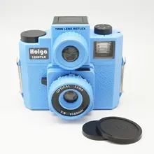 Новая камера HOLGA с двойным объективом Reflex 120 GTLR/120 GTLR пленочная камера Синий