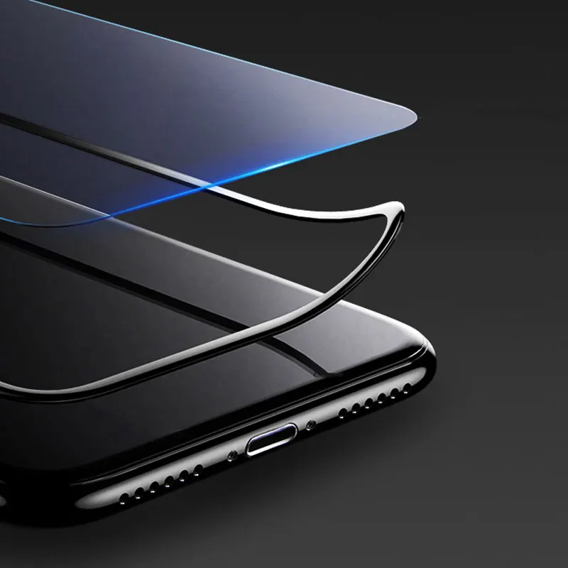 Закаленное стекло для iPhone 7 Защитное экрана Защитная пленка X XS MAX XR 6 6S 8 Plus