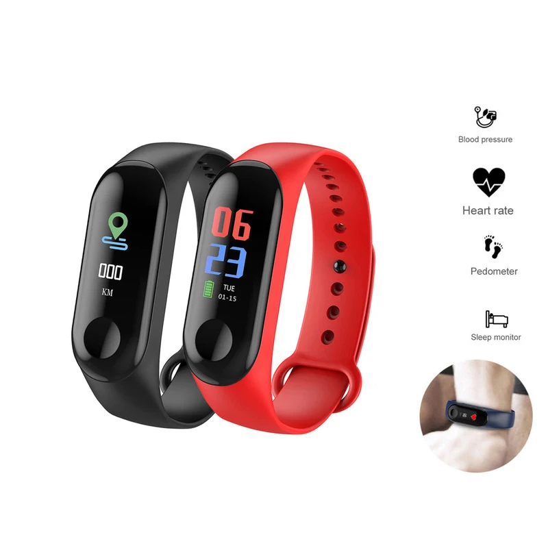  Sport Smart watch smart Band Bracelet M3 Blood Pressure Monitor Waterproof Smart Wristbands Smartba - 32968670618
