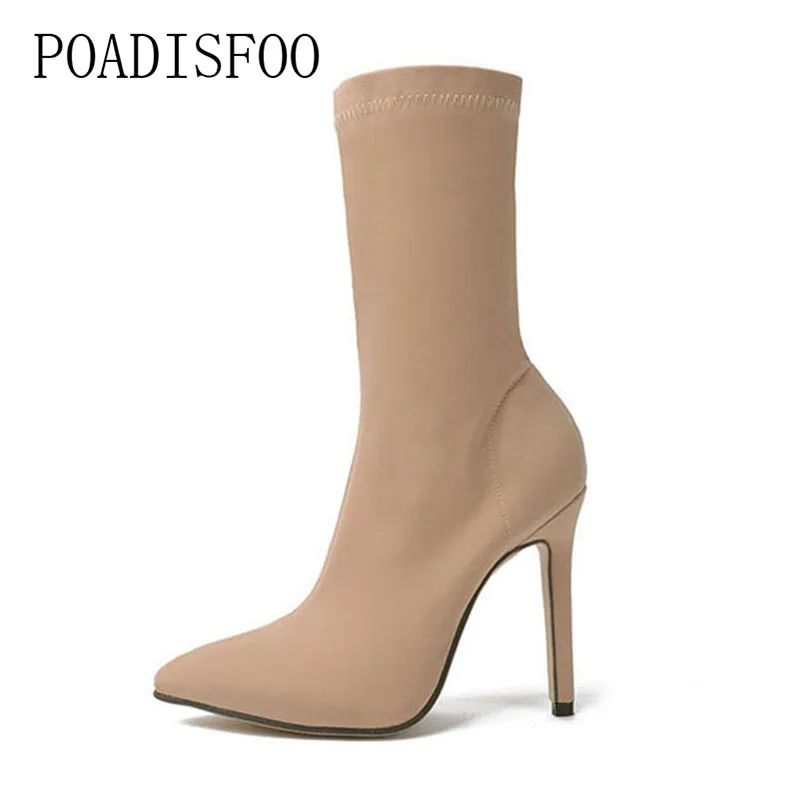 

12cm Super High Heels Thin Body Point Toe Boots Women Boot Fashion Sexy Cowboy Boots Chivalry Casual Pumps Women .DF-fd881-6