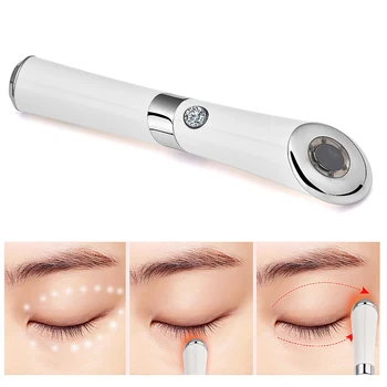 Electric Vibration Anion Eye Massager Blue & Red Light Laser Pen Anti Puffiness Anti Aging Wrinkle Eye Patch Eyes Skin Care Tool 2