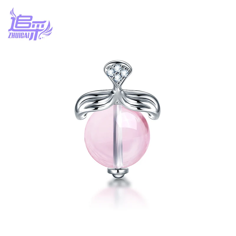 ZHUICAI Pisces Nature Gemstone Pendant 925 Sterling Silver Sign Fine Jewelry For Gift 19th Feb Until 20th March | Украшения и