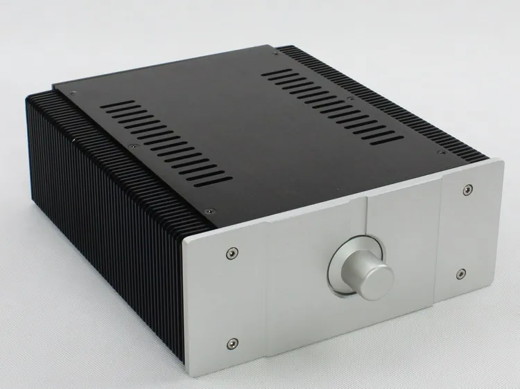 WA56 Full Aluminum Sivler Chassis Amp case Power Amplifier Enclosure
