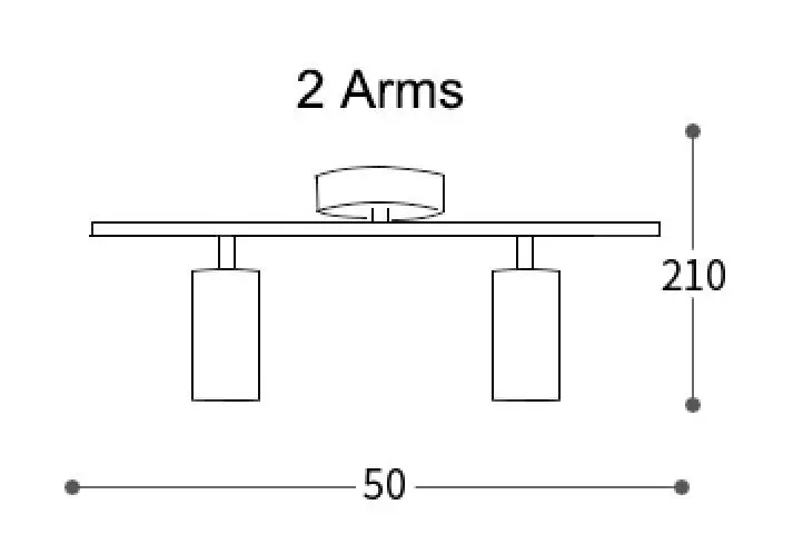 MDWELL Регулируемый потолочный светильник s коридор металлический светодиодный потолочный светильник E27 бронза/черное покрытие бар потолочный светильник - Цвет корпуса: 2 Arms