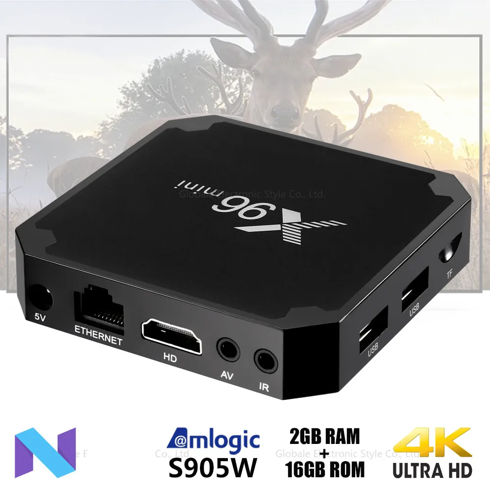 

X96 mini Smart TV Box Android 7.1 Amlogic S905W 2GB 16GB Set-top Box HDMI H.265 4K Media Player PK TX3 Mini