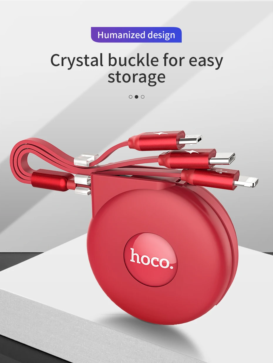 HOCO 3 в 1 USB кабель для iPhone X 8 7 6 3в1 Micro usb type C зарядный кабель для samsung S9 Универсальный мобильный кабель для зарядки телефона