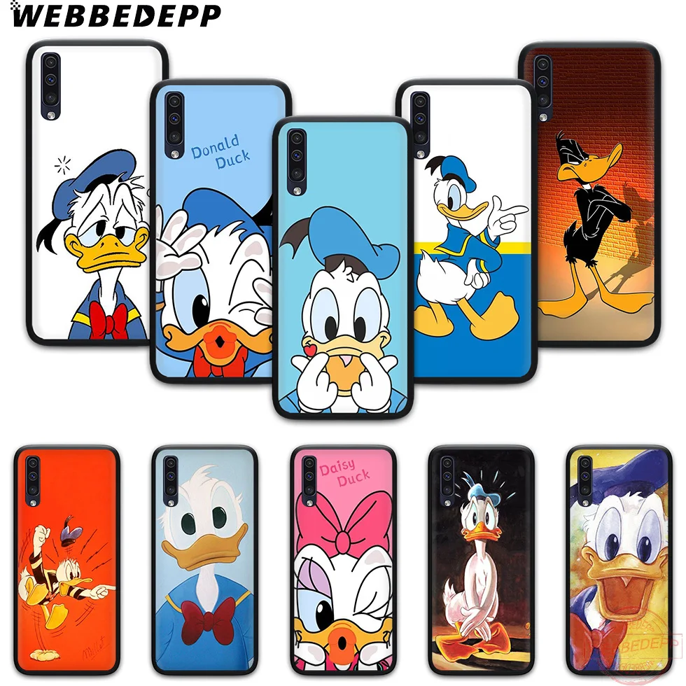 

WEBBEDEPP Donald Duck soft silicone for Samsung A3 5 6 7 8 9 J6 A10 A20 A30 A40 A50 A60 A70 M10 M20 30 40