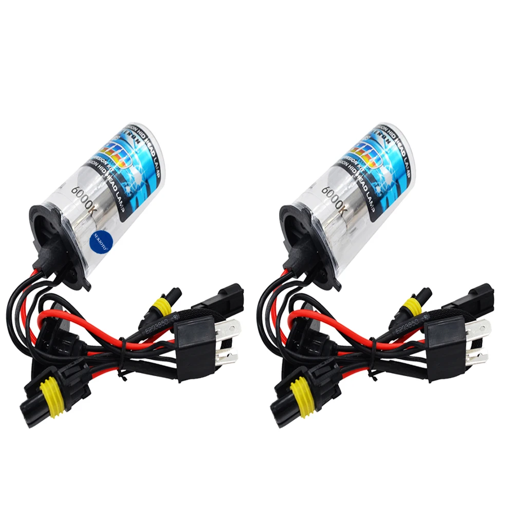 SUKIOTO 1 Pair 35W 55W Xenon H15 Halogen H4 xenon H4-2 4300K 5000K  6000K  8000K Deep Blue H4L H15 DRL HID Xenon Bulb car lights (6)