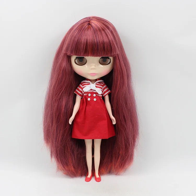 Fortune Days Nude Factory Blyth Кукла № 280BL12022206 красно-каштановые волосы подходит для изменения игрушки белая кожа Neo