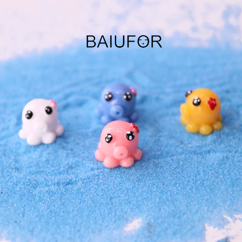 BAIUFOR миниатюрные Мультяшные Мини Осьминог детские Морские животные Сказочный