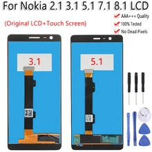 Протестировано для Nokia 2,1 3,1 5,1 7,1 8,1 ЖК-дисплей с сенсорным экраном дигитайзер сборка замена работа для Nokia 8,1 lcd
