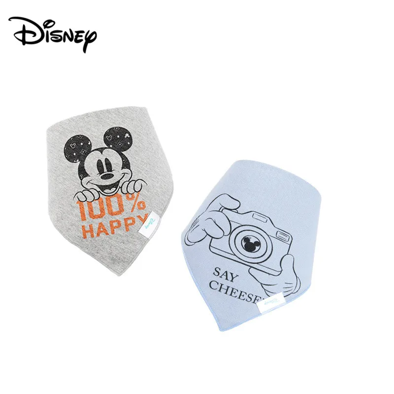 Слюнявчик для малышей Disney хлопковый слюнявчик новый мультяшный детский двойное