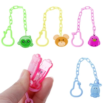

Plastic Pacifier Clip Animal Cartoon Baby Pacifier Chain Clip Anti Lost Dummy Soother Nipple Holder Dropshipping